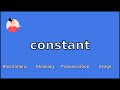 Understanding the Concept of 'Constant'