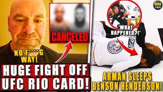 UFC Rio LOSES MAIN EVENT! Arman SLEEPS Benson Henderson! McGregor vs. Chandler CONFIRMED! Dana; DC
