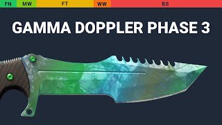 Huntsman Knife Gamma Doppler Phase 3 Wear Preview video