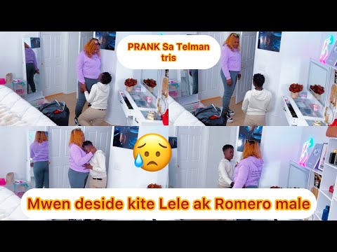 Lele fem kriye nan prank sa vin gade kijan lap defann Romero😵😢