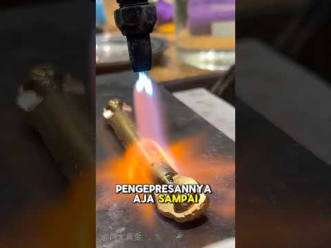 Emas batangan sebesar ini jadi gelang satu #emas