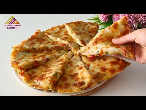 PİZZADAN DAHA LEZZETLİ 😋 SADECE 1 PATATESİ RENDELEYİN!😉 HER EVDE OLAN MALZEMELERLE PRATİK VE KOLAY.