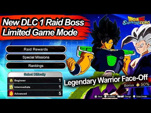 NEW Dragon Ball Sparking Zero LIMITED Event Game Mode - (Legendary Warrior Face-Off) DLC 1