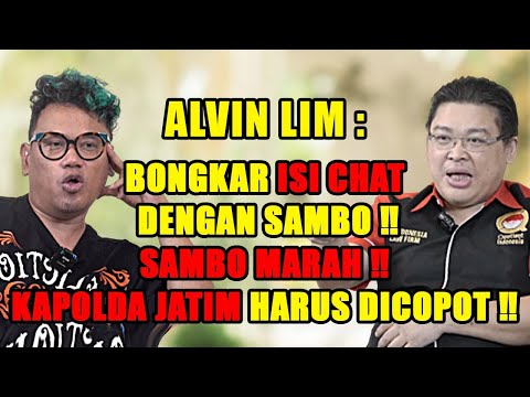 ALVIN LIM : K45US KANJURUHAN SENGAJA DIBUAT UNTUK NUTUPIN K45US SAMBO & JUDI 303‼️