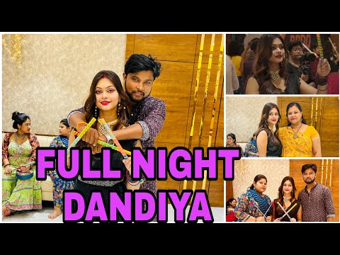 Full night Dandiya Vlog❤️❤️💖🎊 ll YouTube ll Crazy Couple Overloaded ll