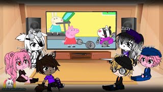 Gacha Club| 🐷 New Piggy skins react| Roblox Piggy Animation| PEPPA PIG TRY NOT TO LAUGH