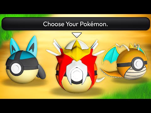 Choose Your Starter Pokemon by it's Matching Poké Ball!