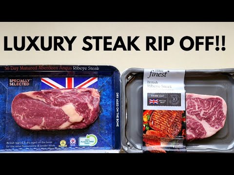 LUXURY STEAK ALDI Vs TESCO BUT ONE IS RIPPING US OFF!!