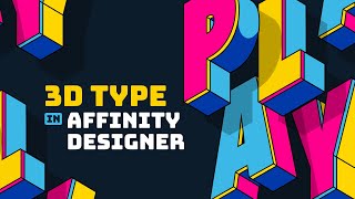 3D Typography in Affinity Designer