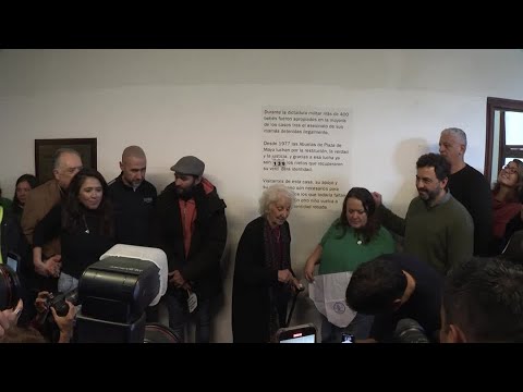 YouTube video thumbnail: Grandmothers of Plaza de Mayo Identify 140th 'Grandchild'