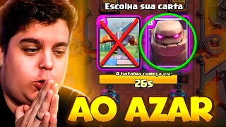 O AZAR ESCOLHE MINHAS CARTAS NO NOVO DESAFIO * e eu sai invicto!*