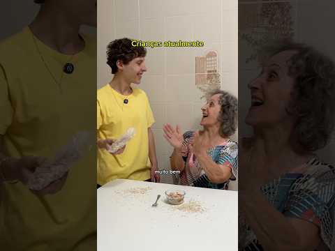 Educação positiva 😁 #humor #comedia #vovómaria #vó #memes #mãe #filho #neto #adolescente #jovem