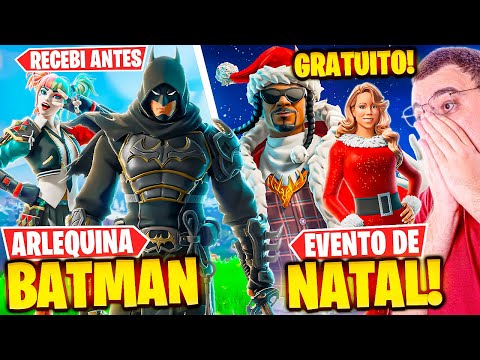 MINI EVENTO NOVO BATMAN NINJA E ARLEQUINA MARIAH CAREY E SNOOP DOGG DE GRAÇA NO NATAL FORTNITE