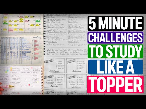 5 Minute CHALLENGES TO study like a TOPPER|Are you ready for a VIRAL STUDY CHALLENGE?🔥 🔥 🔥