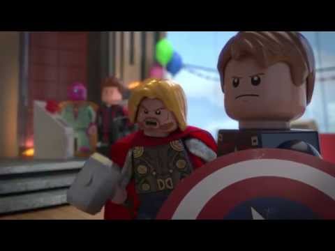 Ultron Crashes the Party - LEGO Marvel Super Heroes: Avengers Reassembled! - Clip 1