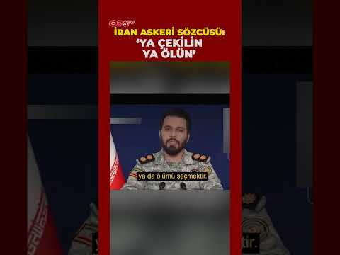 "İran Askeri Sözcüsü Zülfikari: Kabadayılık günleriniz sona erdi"
