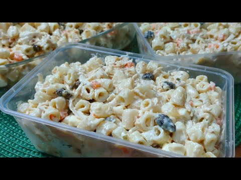 Ganito ang masarap na CHICKEN MACARONI SALAD /  Mabilis at madali lang gawin