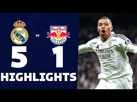 REAL MADRID vs RB SALZBURG (5-1) | RESUMEN y GOLES DEL PARTIDO | Champions League 2025