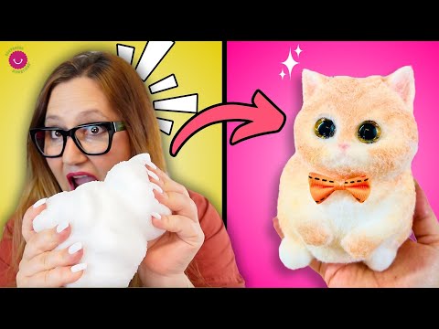 😺TRANSFORMO un TABA SQUISHY GATITO✨ Así se hacen los squishies MÁS VIRALES