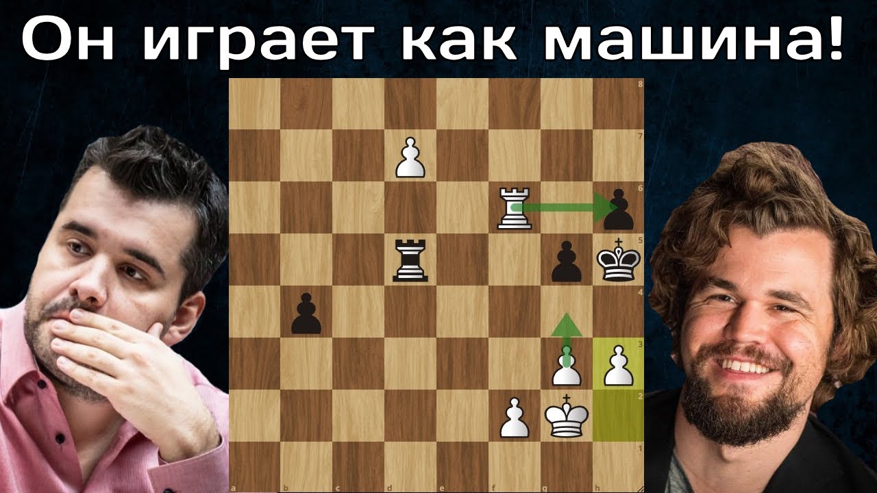 Опять выдал 99% М. Карлсен - Я. Непомнящий Champions Chess Tour AI Cup 2023 1/2