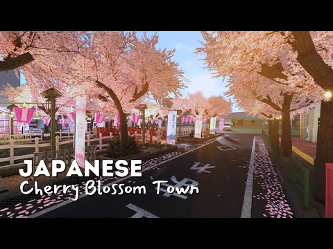 Bloxburg : Japanese Cherry Blossom Town | Preview