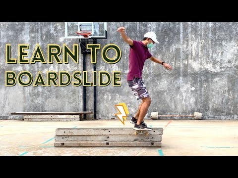 ฝึกท่า Board slide ใครว่าง่าย