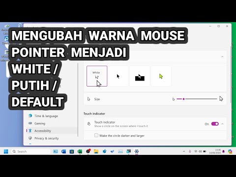 Cara Mengembalikan Warna Mouse Pointer Menjadi Putih / Default  / White (Windows 11)