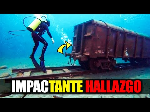 Buzo Encuentra un Misterioso Vagón Bajo el Mar... ¡Lo Que Ve Dentro Es Increíble! 🤿🚂🌊