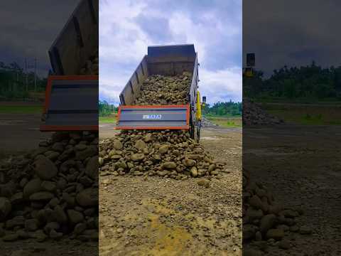 💥💥TATA 912 TIPPER Unloading Stone 💥💥..... #dumper #jcb #sujal13 #tata