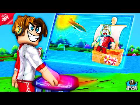 CONSTRUÍ BASE DE MÍSSIL TELEGUIADO E DESAFIEI MEUS AMIGOS NO BUILD A BOAT