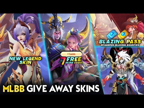 7 FREE SKINS SCHEDULE | BLAZING BOUNTIES PASS | NEW LEGEND SKIN UPDATE - Mobile Legends #whatsnext