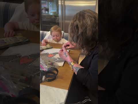 Kelly's story 💜 Papa Ozzy and grandson Baby SID 🥰🥰 #ozzyosbourne #slipknot #kellyosbourne