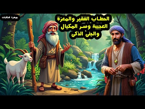 قصة الحطاب الفقير والمعزة العجيبة وسر المكيال والملك اللئيم والجنى الذكي من القصص الخيالية المشوقة