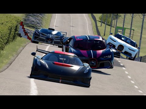 Koenigsegg Jesko vs Bugatti Hypercars at Highlands