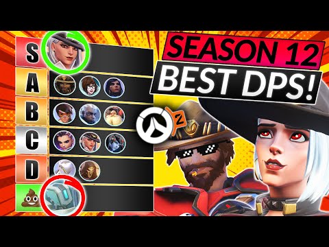 NEW SEASON 12 DPS TIER LIST - BEST and WORST HEROES to RANK UP! - Overwatch 2 Meta Guide