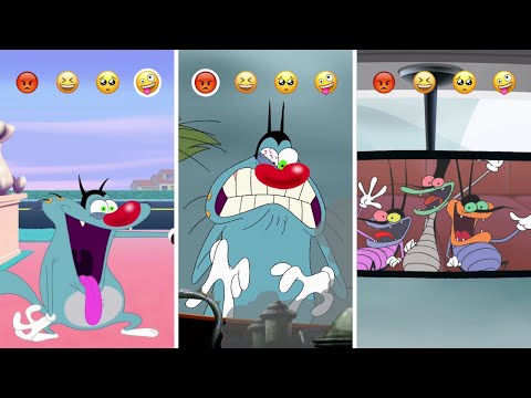 #Shorts 🔷 Oggy and the Coackroaches - Oggy's expressions 😡😆🤪