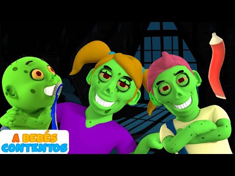 A Bebés Contentos | Cepilla tus dientes con zombies | Canciones Infantiles