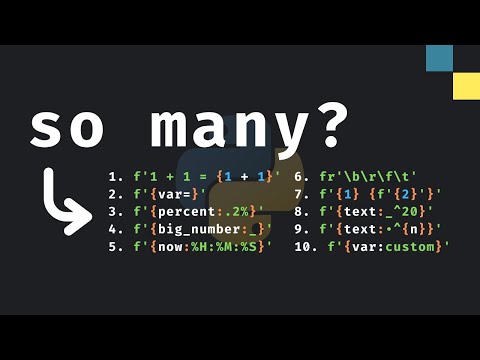 Every F-String Trick In Python Explained