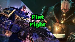 Adam Smasher vs Space Marine in hand to hand combat. Warhammer 40k VS Cyberpunk.