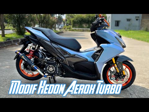 3 Project Aerox Turbo‼️ Pasang Carbon, Ganti Warna, Down Size Ban