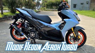 3 Project Aerox Turbo‼️ Pasang Carbon, Ganti Warna, Down Size Ban