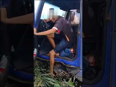 Caminhoneiro desorientado deixa estragos por onde passa