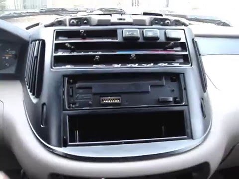 1991 Toyota previa radio removal