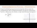 Graphing and Transformations of Exponential Functions