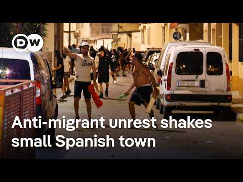 YouTube video thumbnail: Spanish Officials Blame far-Right Groups for Violence