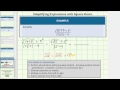 Simplifying Fractions and Operations