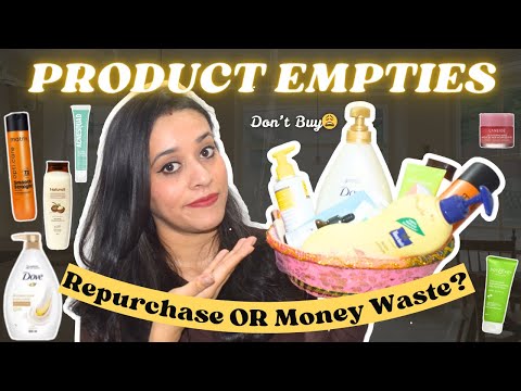 Skincare Empties - Repurchase ✅ OR Money Waste ❌ Just another girl