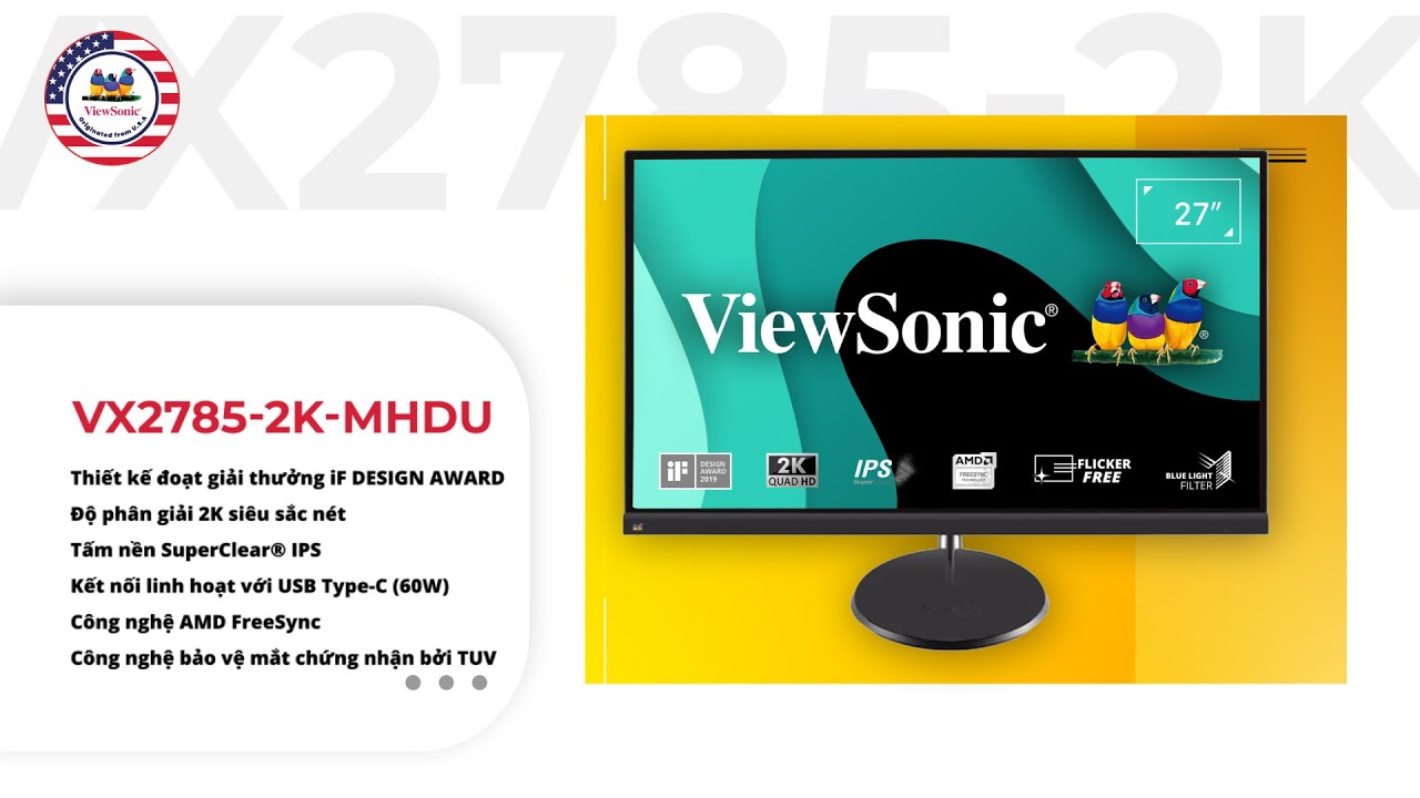 ViewSonic LCD Display VX2785-2K-MHDU