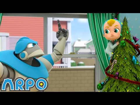 Get off the CHRISTMAS TREE!!!🎄 | Baby Daniel and ARPO The Robot | Funny Cartoons for Kids