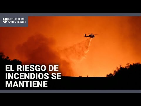 Se mantiene el riesgo de incendios en California: vientos podrían intensificarse este fin de semana